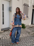 Blouse Rayée Fleurs Brodées