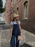 Combinaison Bleu Marine + T-shirt Blanc