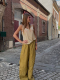 Pantalon Large Kaki