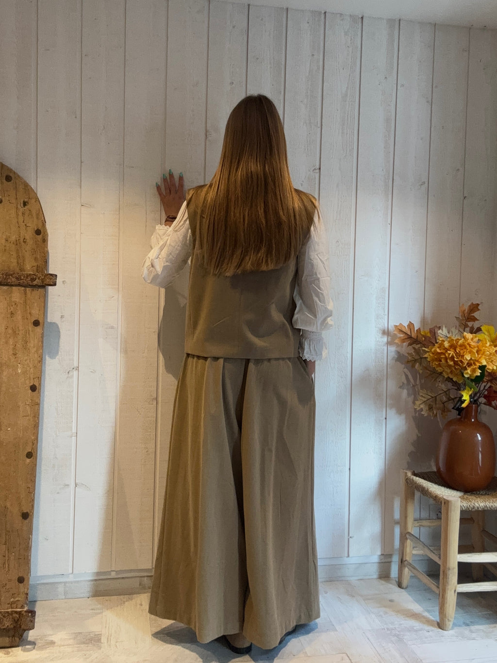 Gilet Croisé Camel