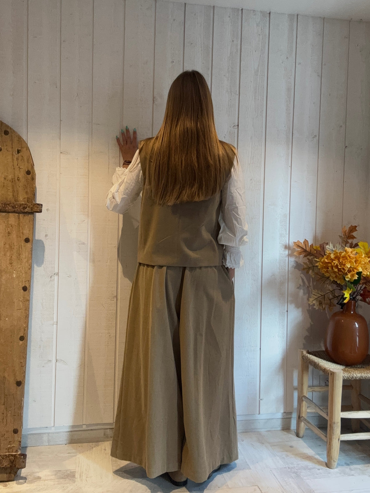 Gilet Croisé Camel