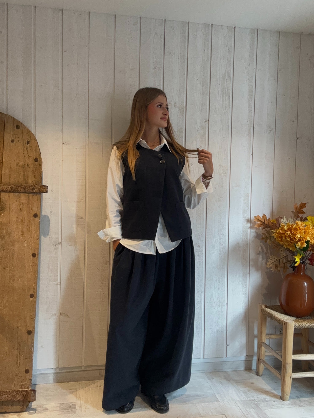 Gilet Croisé Bleu Marine