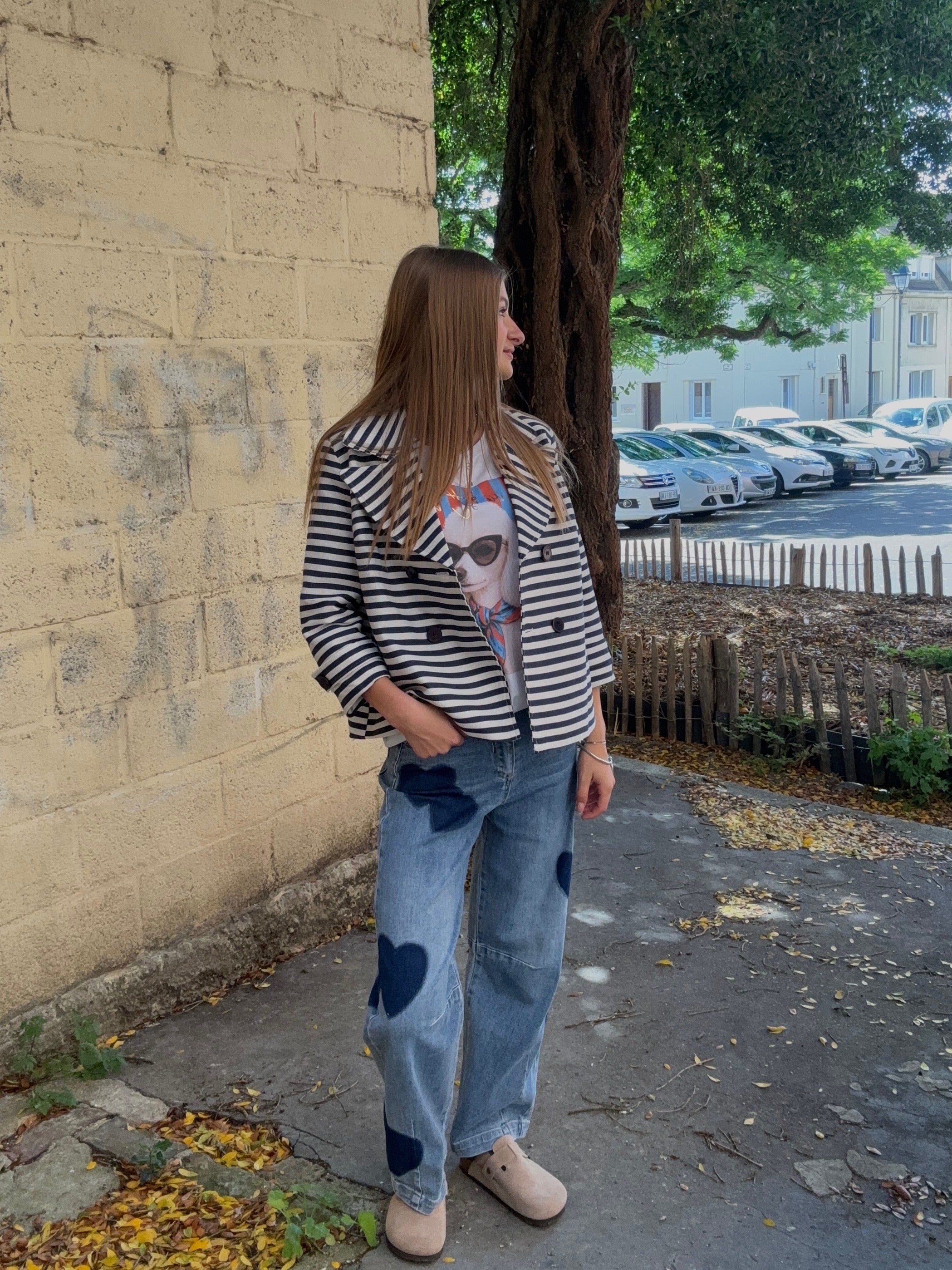 Veste Blazer Rayée Marinière