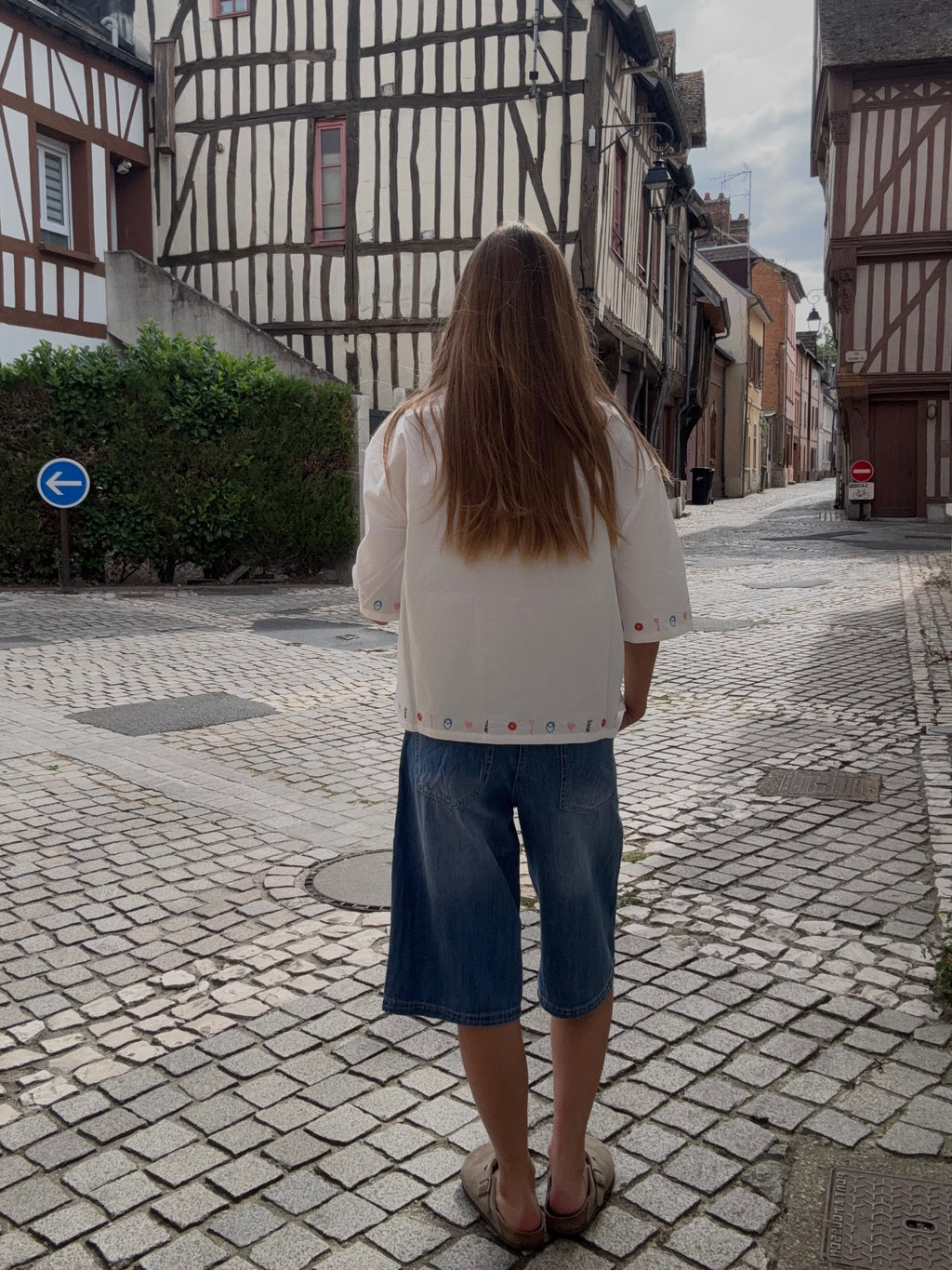Blouse Blanche Brodée