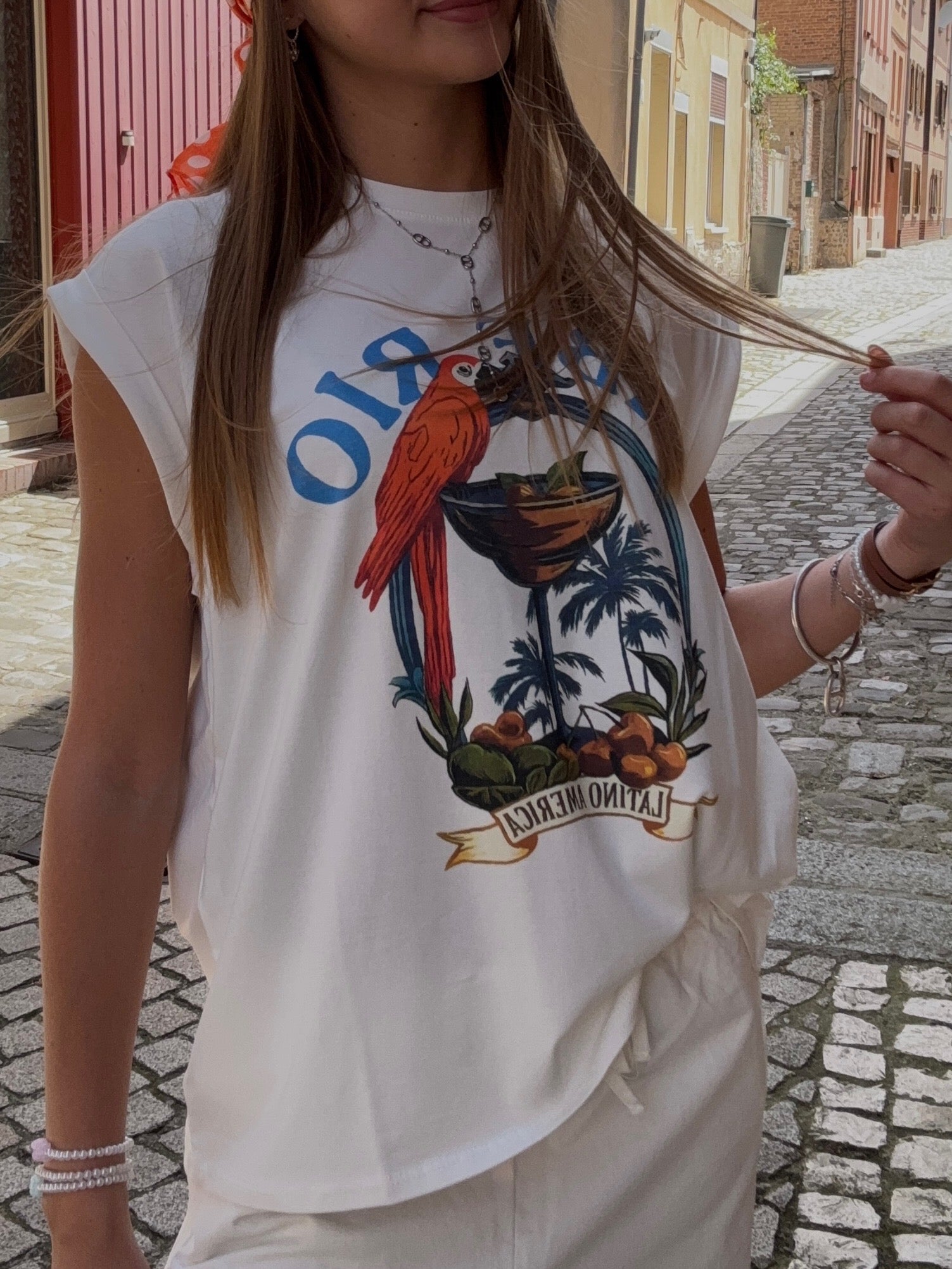 T-shirt Graphique Rio Perroquet