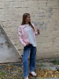 Veste Rose Poudré Florale