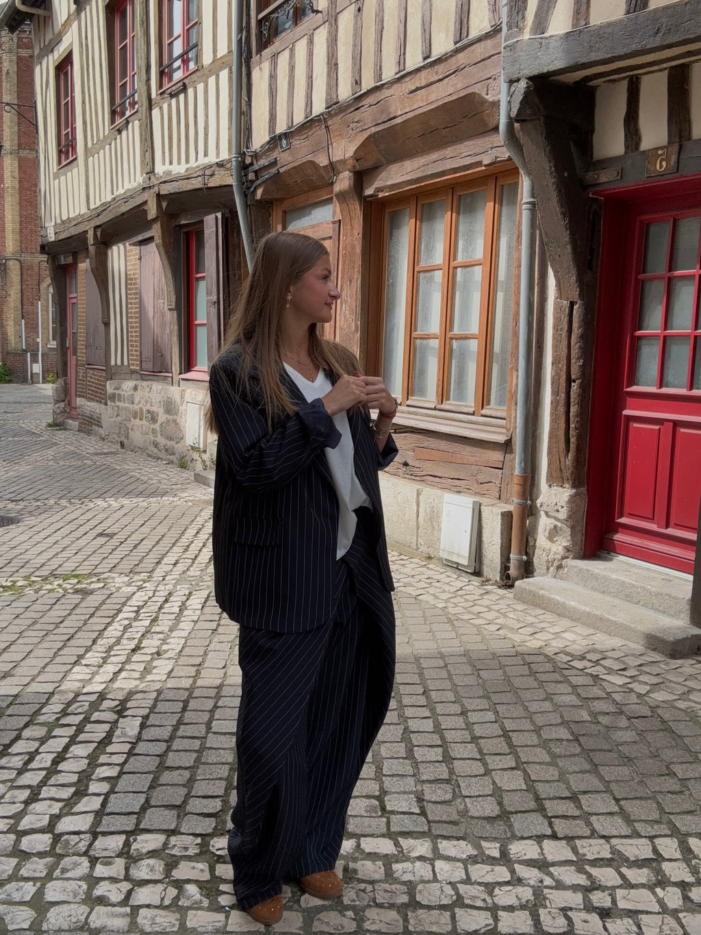Blazer Rayures Marine