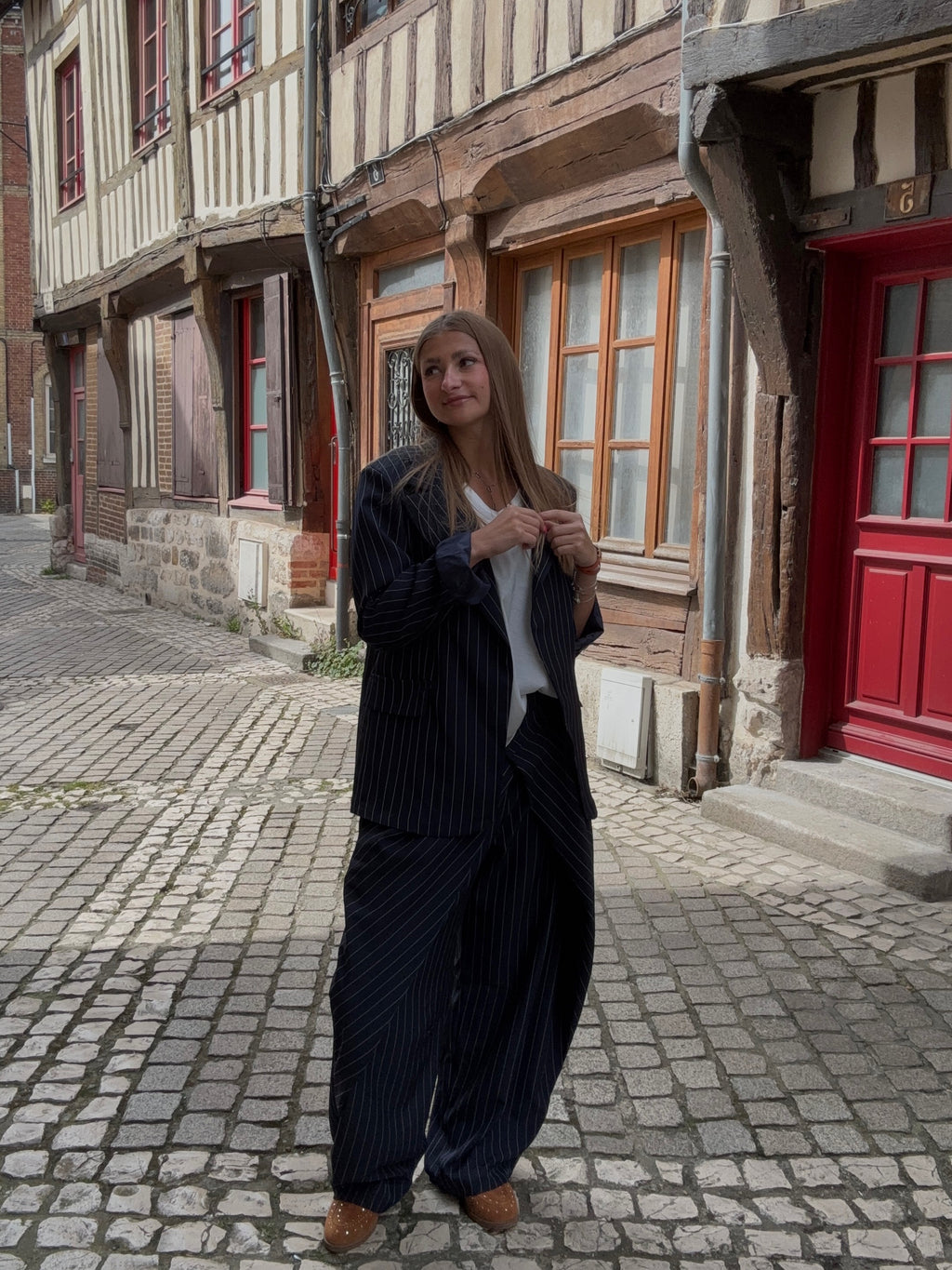 Blazer Rayures Marine