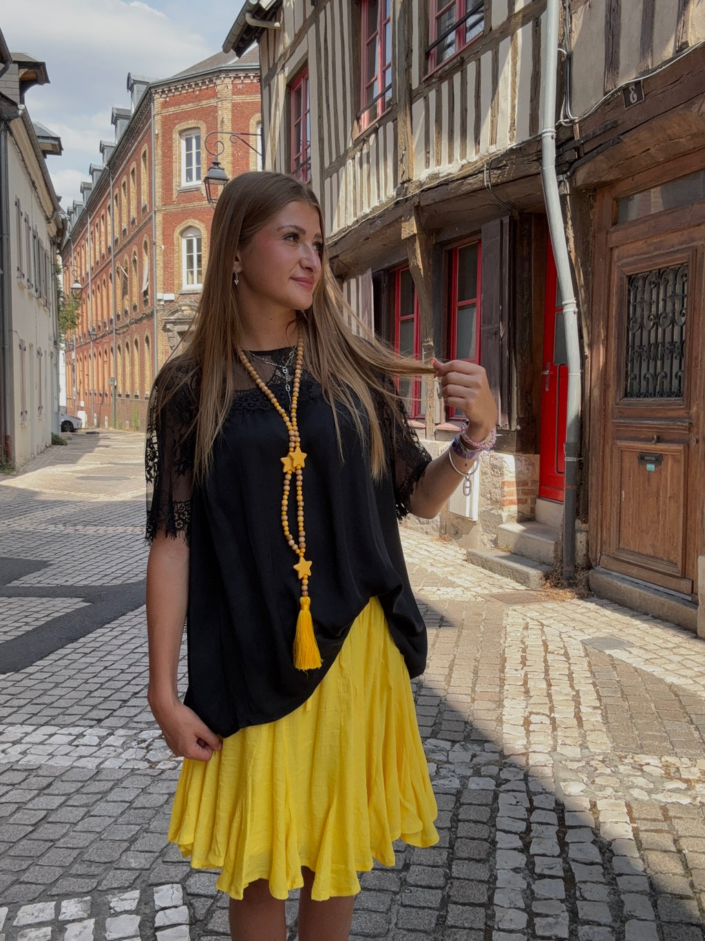 Jupe Courte Jaune Soleil