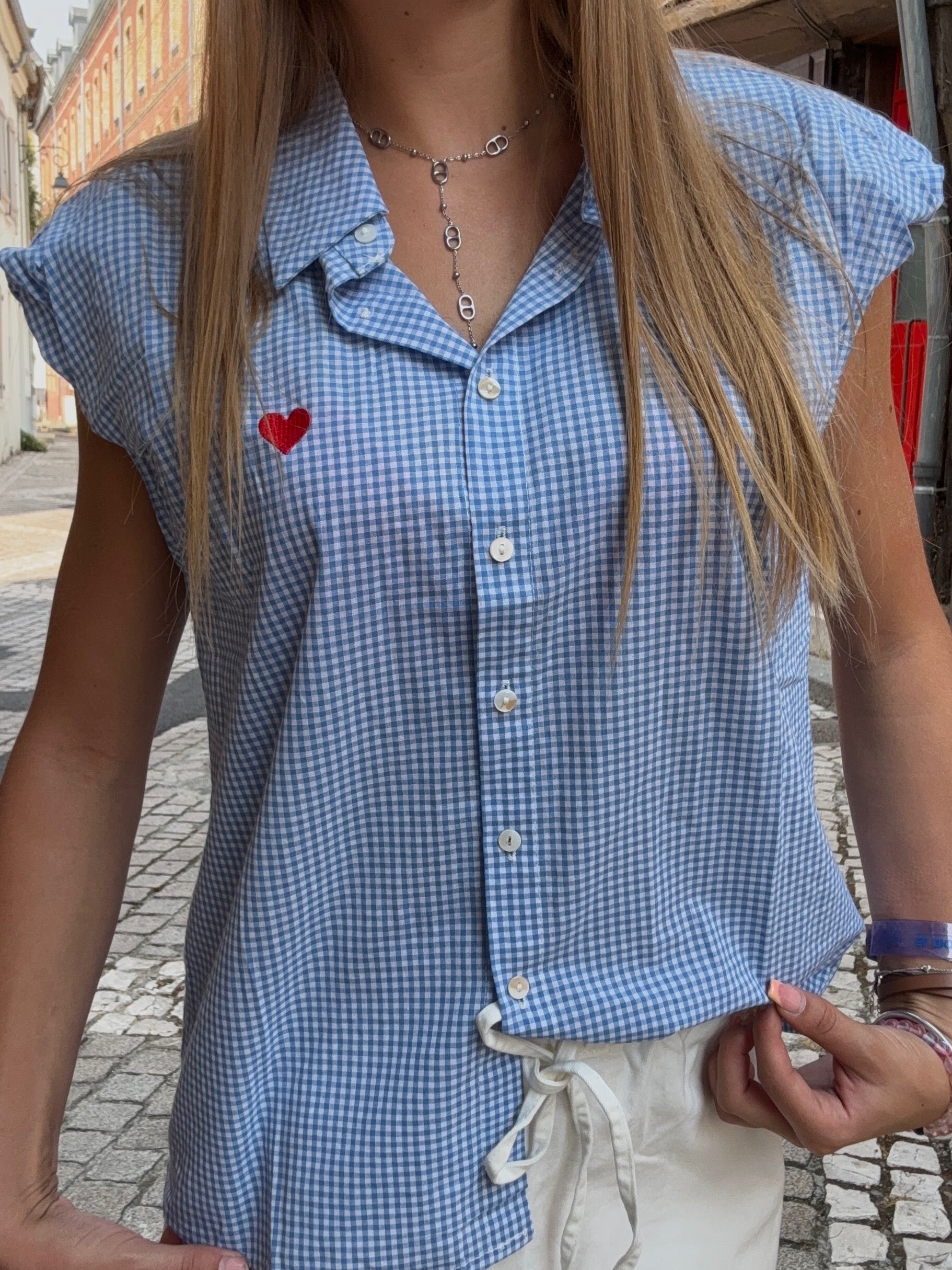 Chemise Vichy Bleue