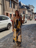 Robe Maxi Imprimé Feuilles – Longue & Bohème