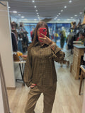 Chemise à carreaux manches longues