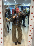 Blouse à carreaux à manches longues
