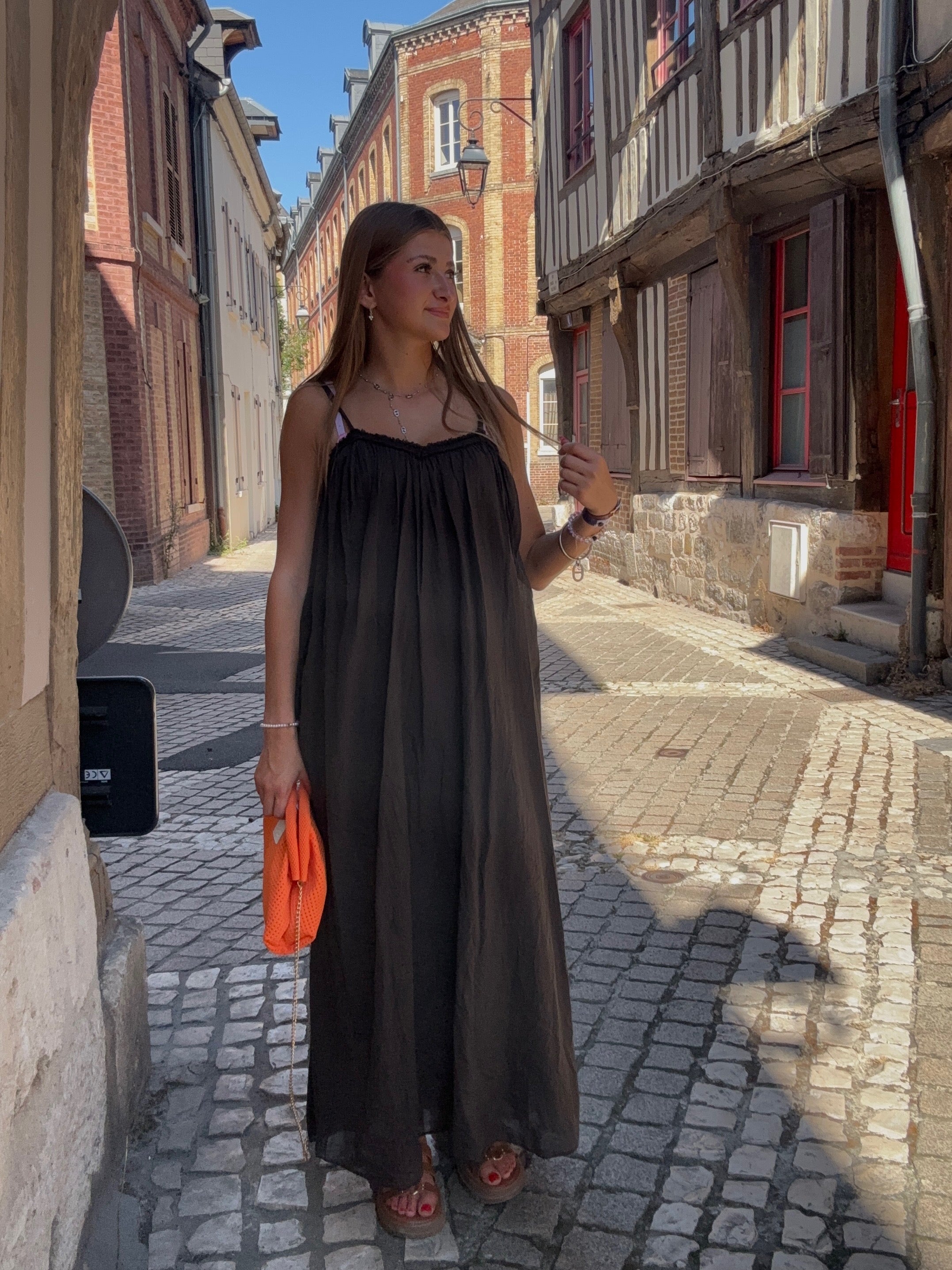 Robe Maxi Chocolat – Longue & Fluide