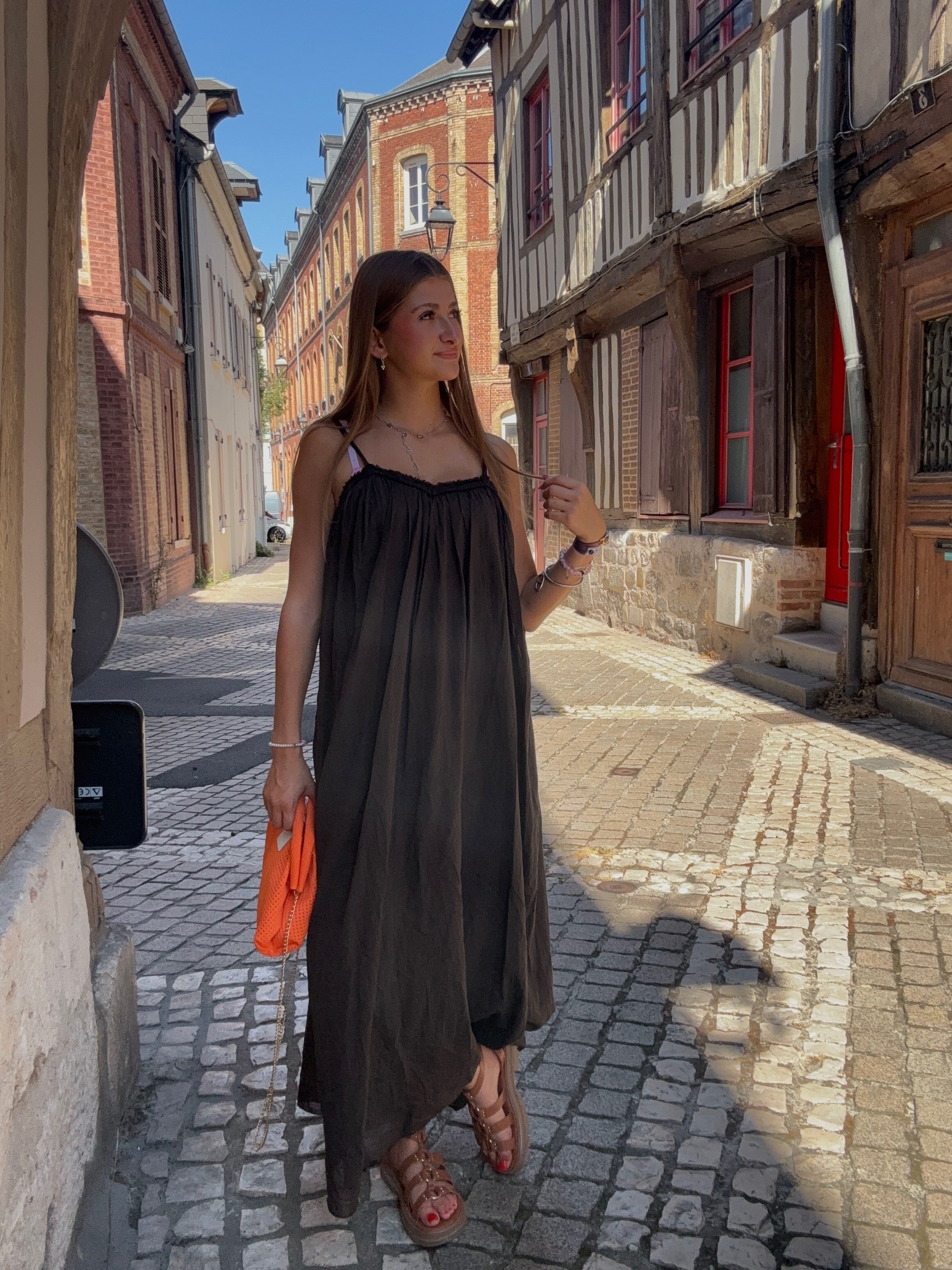 Robe Maxi Chocolat – Longue & Fluide