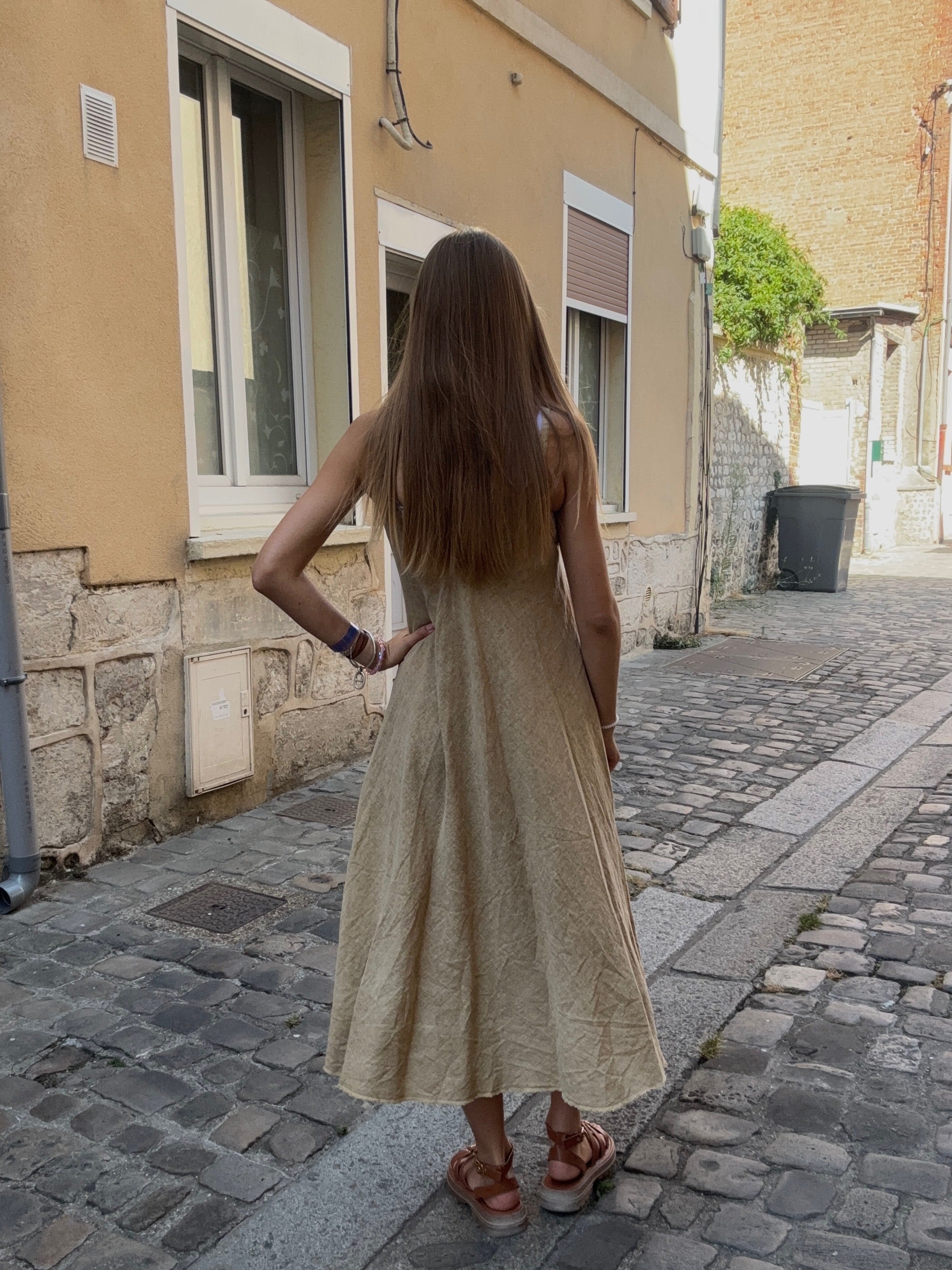 Robe Midi  Beige Sable