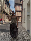 Pantalon Ballon à Pois – Marron & Blanc