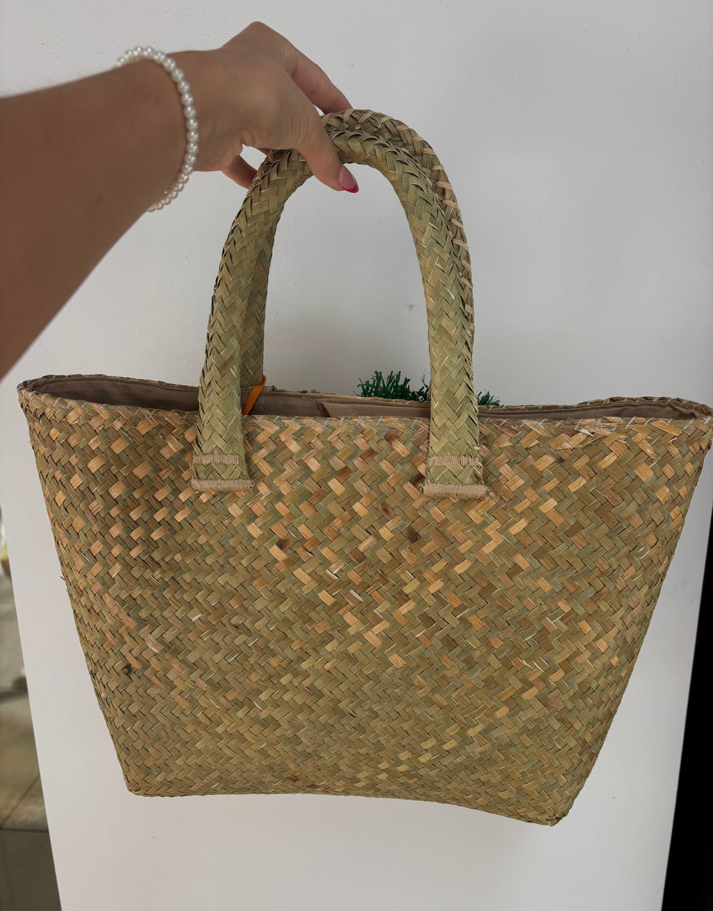 Panier Tressé – Charm Oranges & Pompons