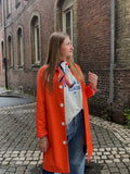 Imperméable Long Orange