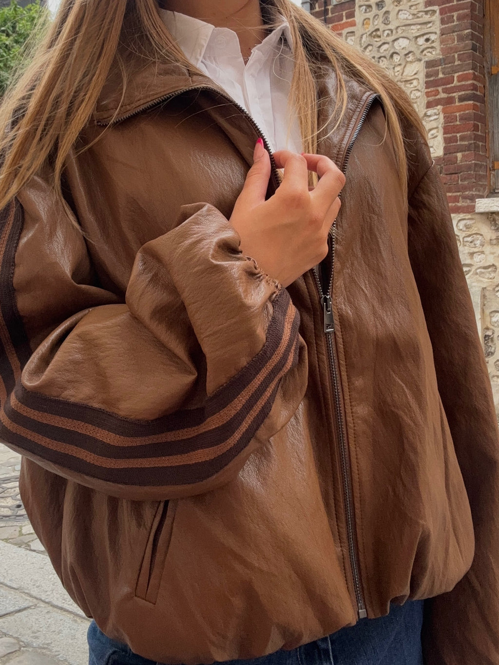 Bomber Cuir Marron