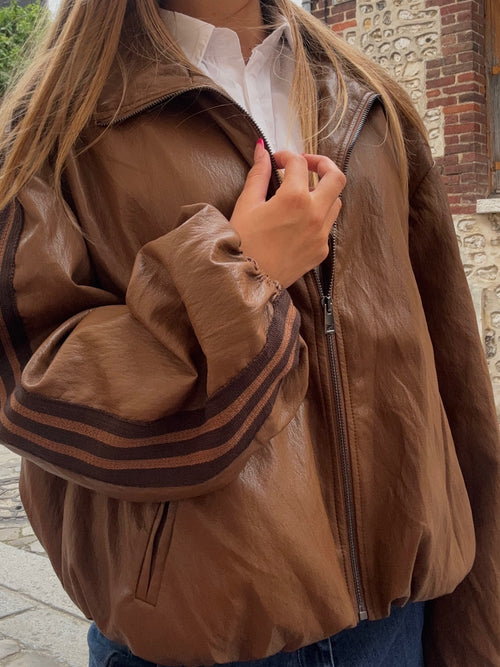 Bomber Cuir Marron