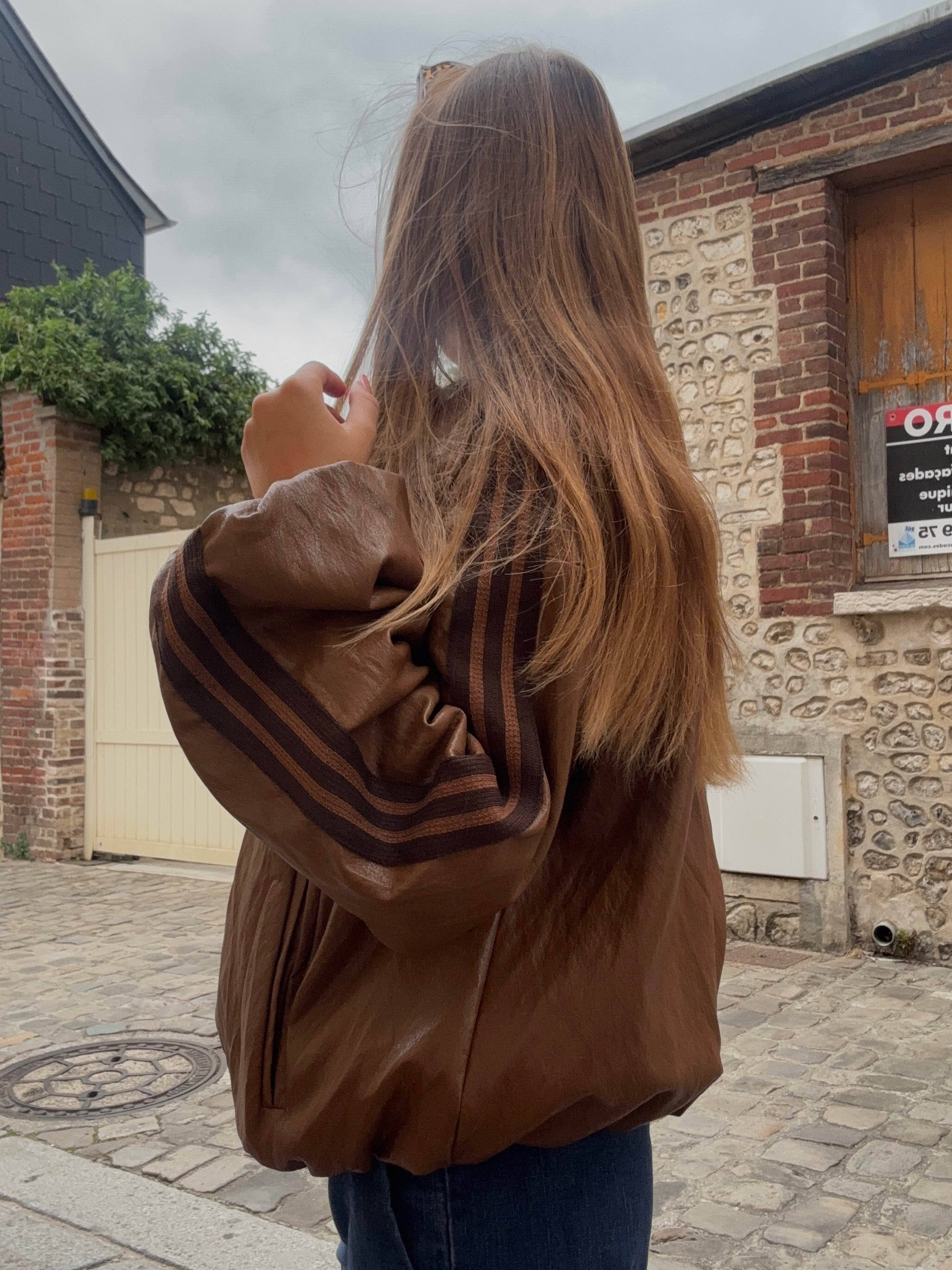 Bomber Cuir Marron