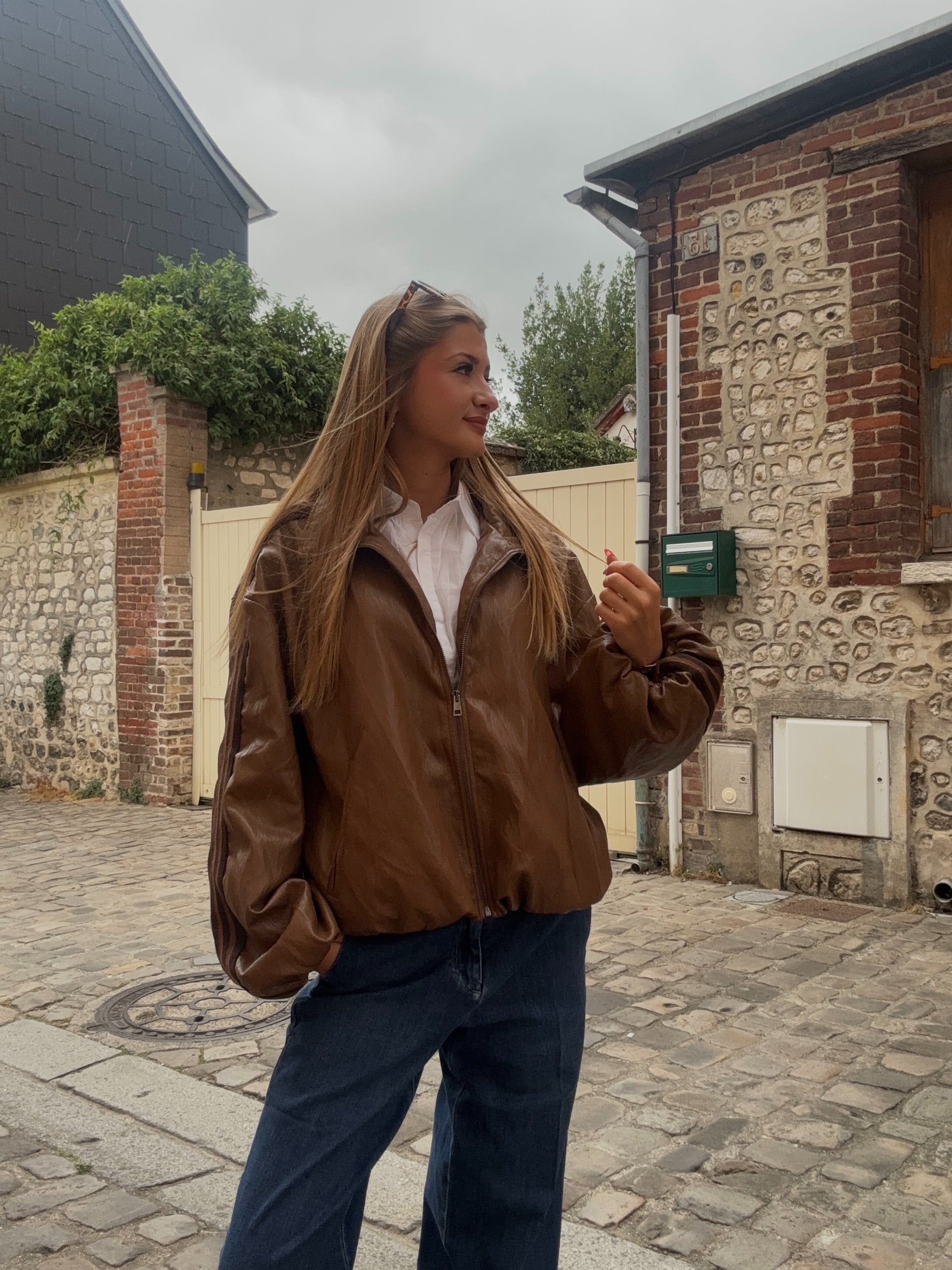 Bomber Cuir Marron