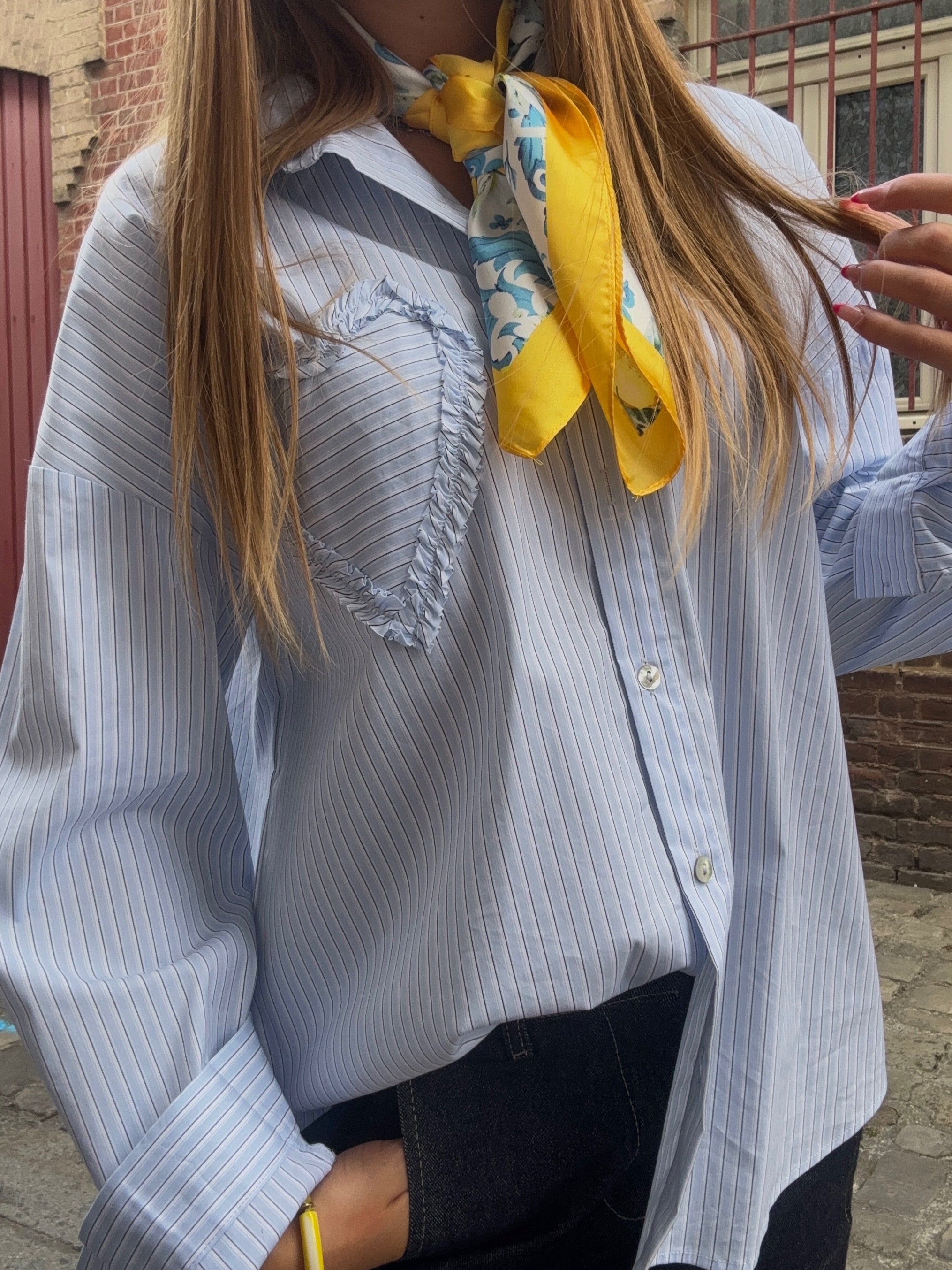 Chemise Rayée Bleue Oversize