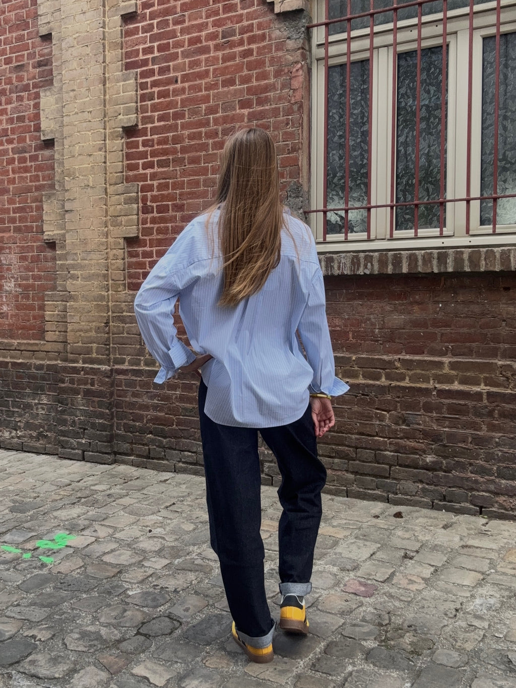 Jean Brut Taille Haute Coupe Droite