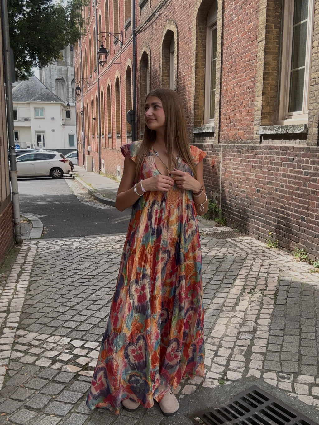Robe Bohème Multicolore