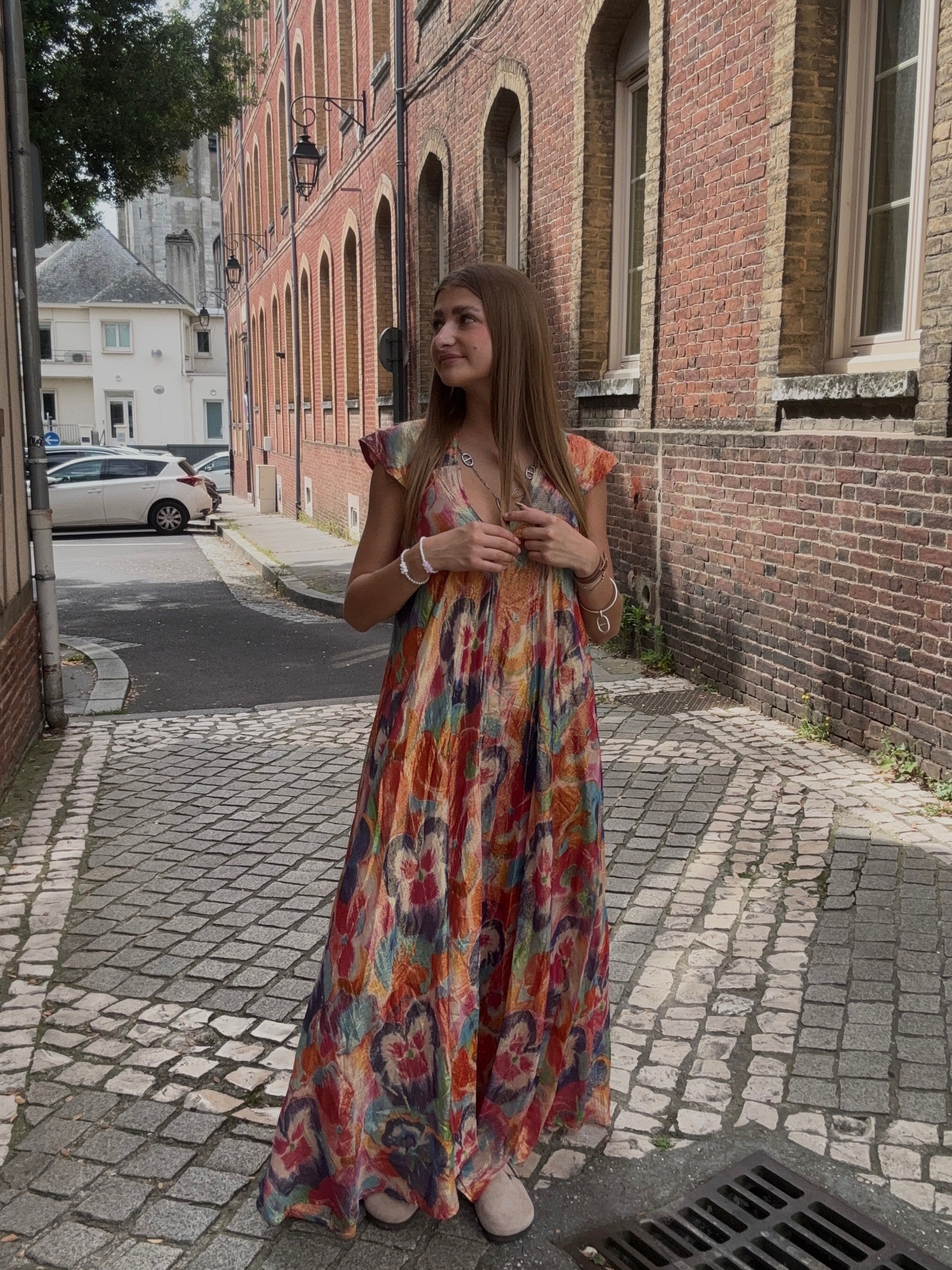 Robe Bohème Multicolore