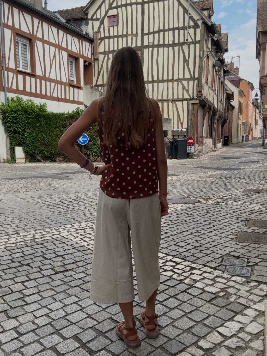 Haut à pois – Col halter