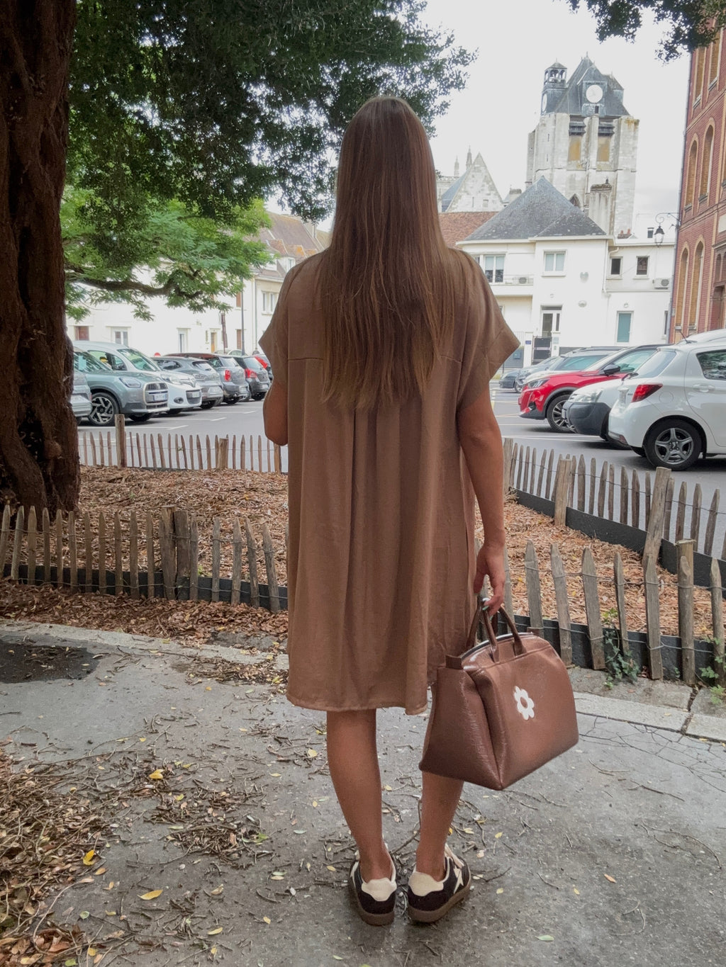 Robe Chemise Camel Oversize