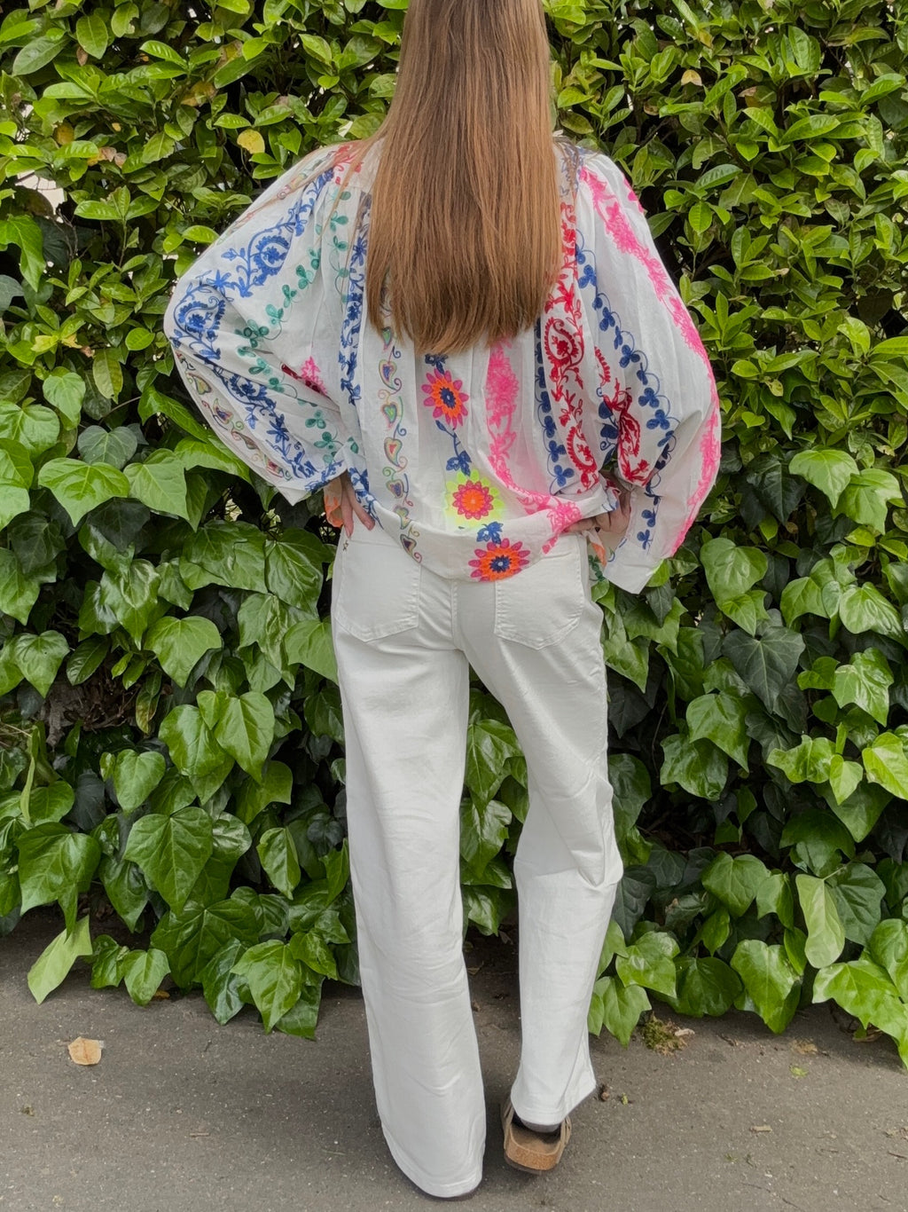 Pantalon Blanc Wide Leg