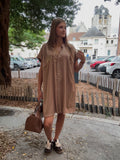 Robe Chemise Camel Oversize