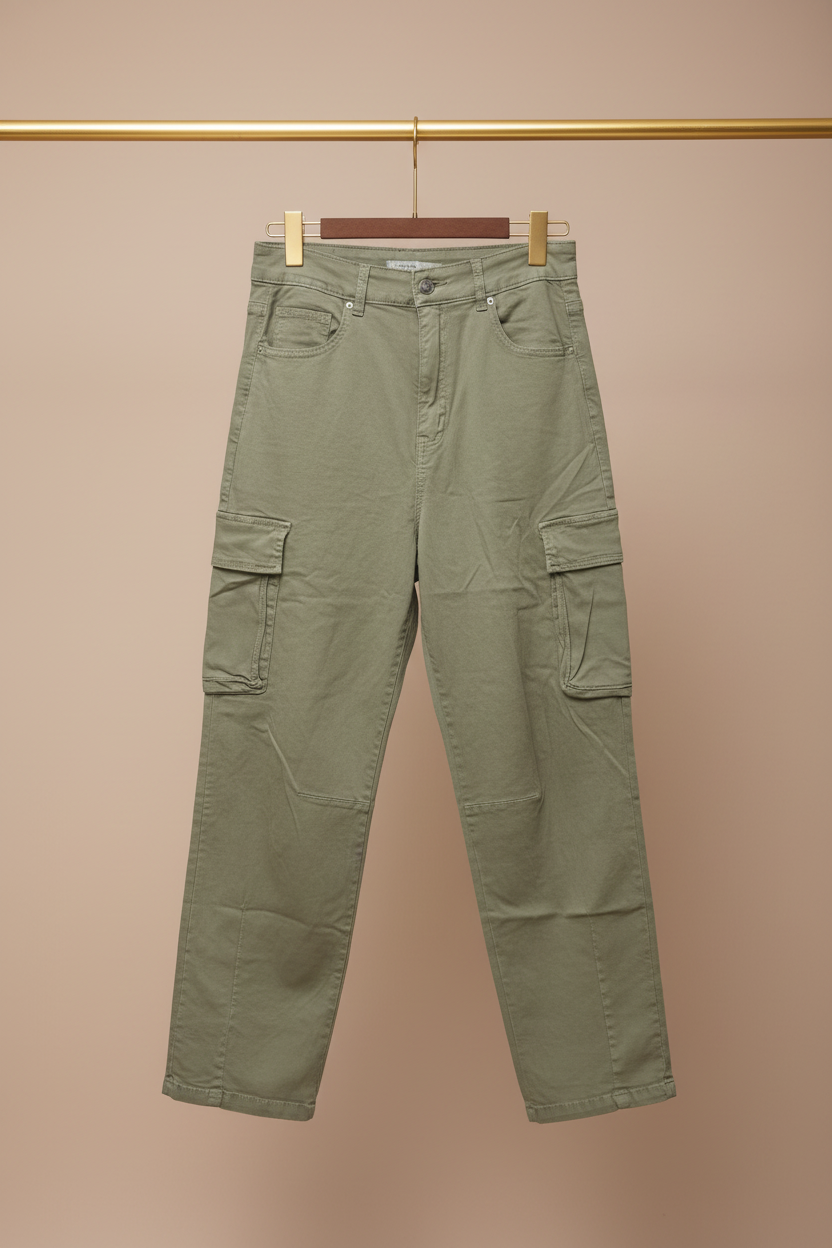 Pantalon Cargo Kaki – Coupe Décontractée & Urbaine