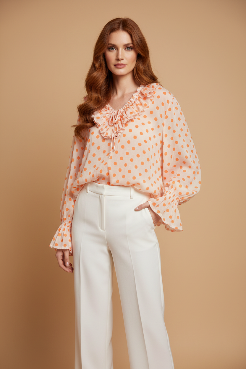 Blouse à Pois